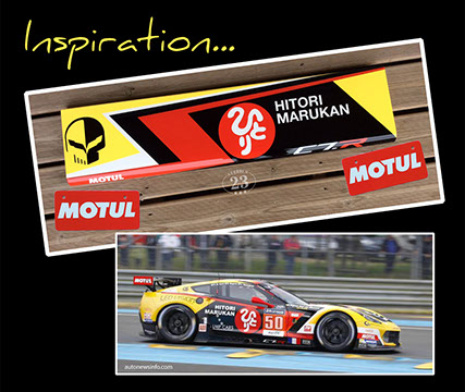 Tablette Aileron Metal Corvette