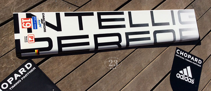 Tablette Aileron Metal Porsche