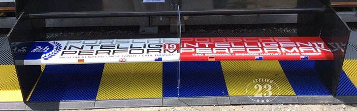 Tablette Aileron Metal Porsche