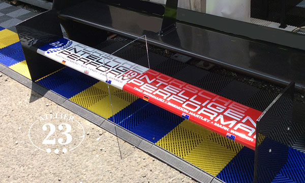 Tablette Aileron Metal Porsche