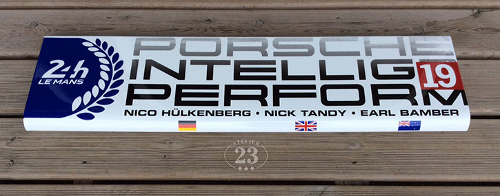 Tablette Aileron Metal Porsche