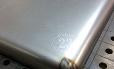 Feuille de métal roulée